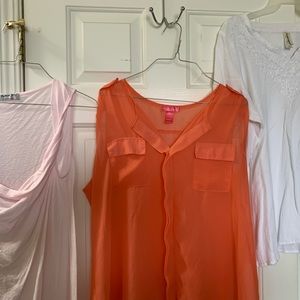 3 Summer Blouses Lot